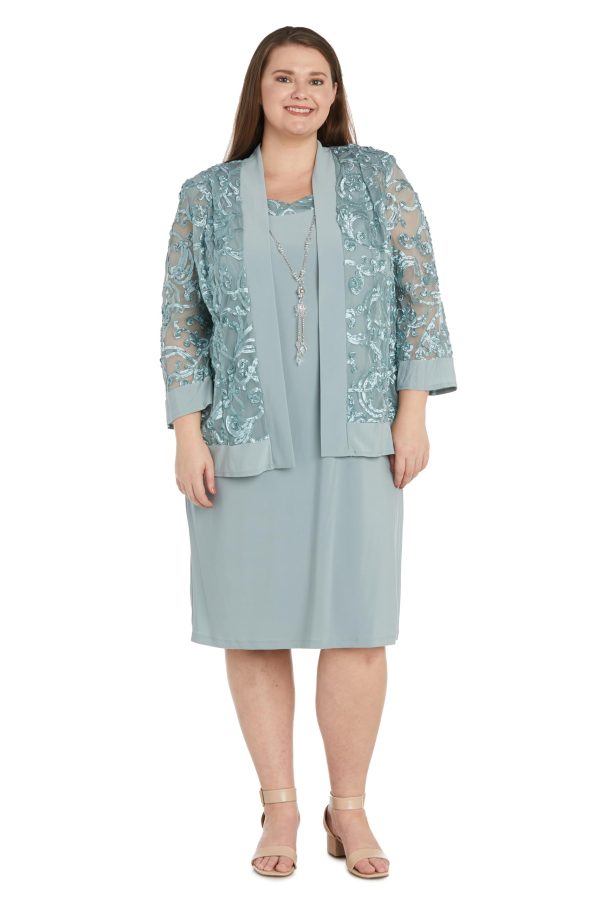 Womens Mesh 2PC Cocktail and Party Dress