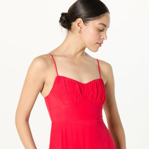 71LrGaxDe7L.jpg Women's Linea Spaghetti Strap Maxi Dress with Front Slit