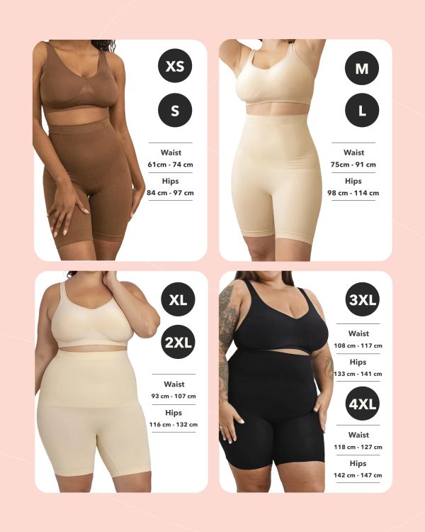 71MXCzJviHL.jpg Shapewear for Women - High-Waisted Shapewear Tummy Control Shorts, Faja Body Shaper, Underwear for Women
