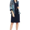 Womens Petites Semi-Formal Above-Knee Shift Dress
