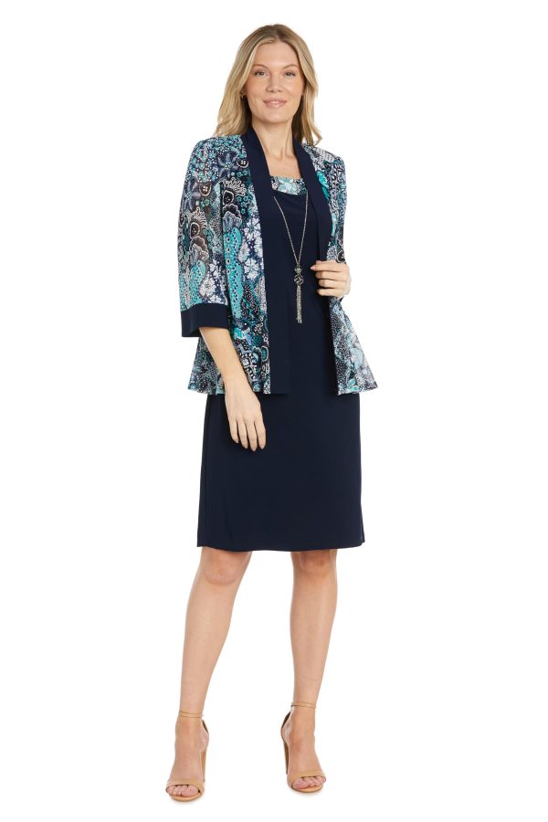 Womens Petites Semi-Formal Above-Knee Shift Dress