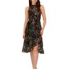 Women's Printed Halter Midi Dress