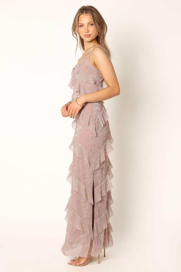 71Ujl6FgLML.jpg Women's Ciao Ruffles Maxi Dress