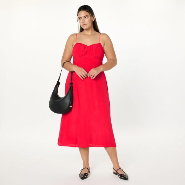 71VcZtukFrL-1.jpg Women's Linea Spaghetti Strap Maxi Dress with Front Slit