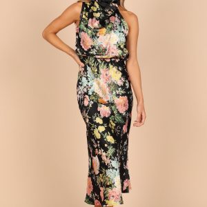 Women's Anabelle Halter Neck Midi Dress
