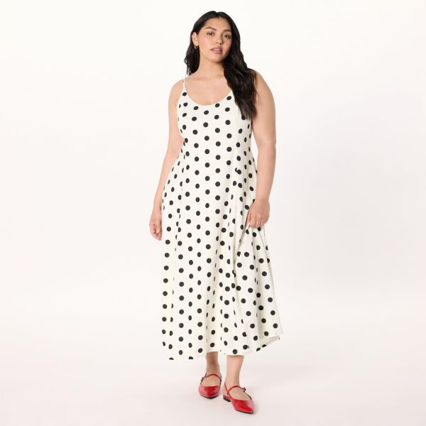 71YI6j46lXL.jpg Women's Luna Scoop Neck Linen Maxi Dress