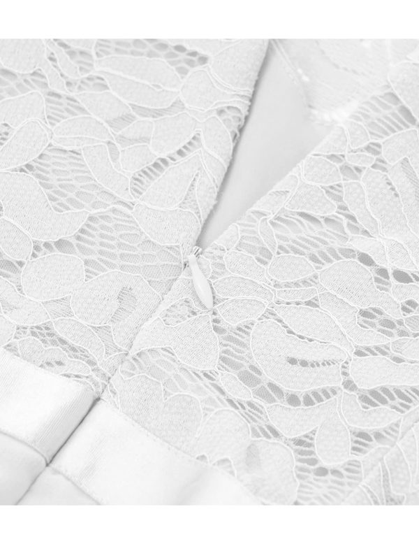 71Zs2oKlHL.jpg Lace Wedding Guest Formal Dresses, V-Back Empire Waist Bridesmaid Prom Party Evening Gown 2025
