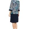 Womens Petites Semi-Formal Above-Knee Shift Dress