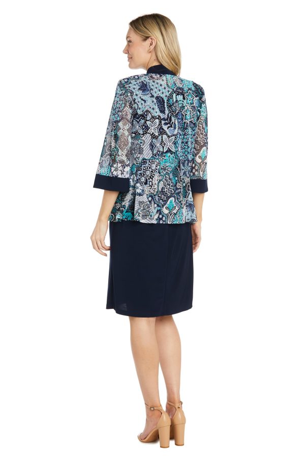 Womens Petites Semi-Formal Above-Knee Shift Dress