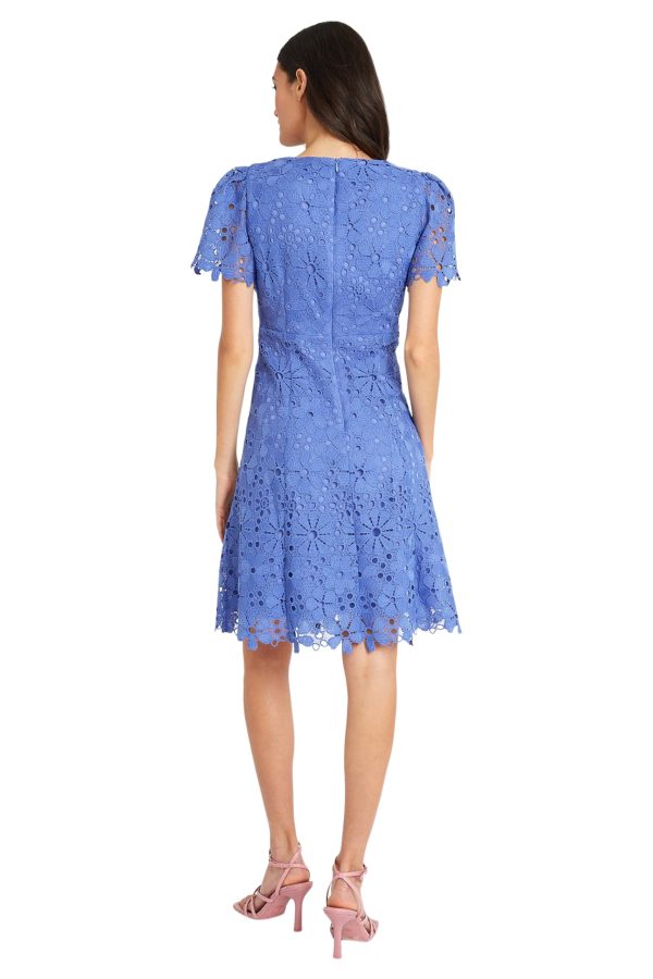 71gnPNNppxL.jpg V-Neck Short Sleeve Floral Knee Length Wedding Guest Dresses for Women