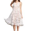 Women's Blair Plunging Fit and Flare Midi Dress