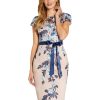 Women's Embroidered Sheath Dress