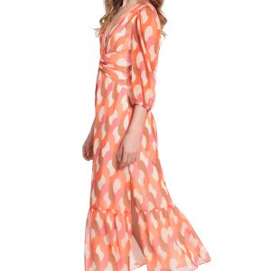 Women's V-Neck Empire Waistband Maxi