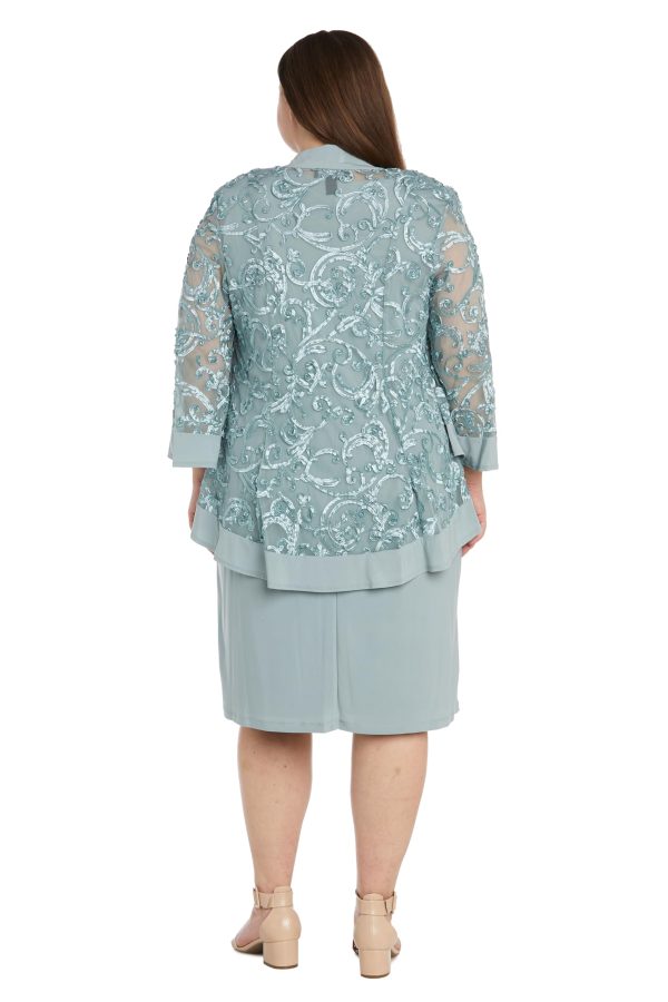 Womens Mesh 2PC Cocktail and Party Dress