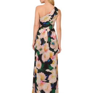 Women's One Shoulder Chiffon Gown