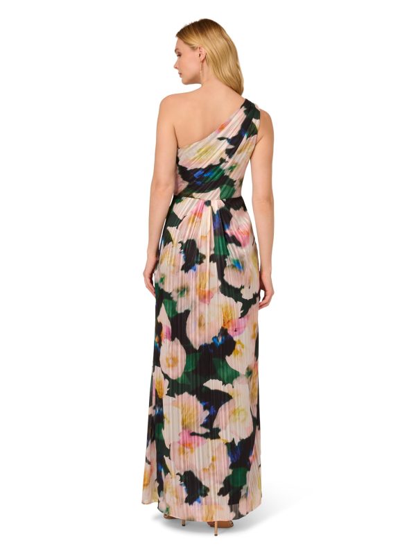 Women's One Shoulder Chiffon Gown