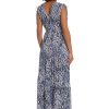 Women's Tiered Maxi with Shoulder and Waist Drawstring Details
