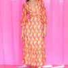 Women's V-Neck Empire Waistband Maxi