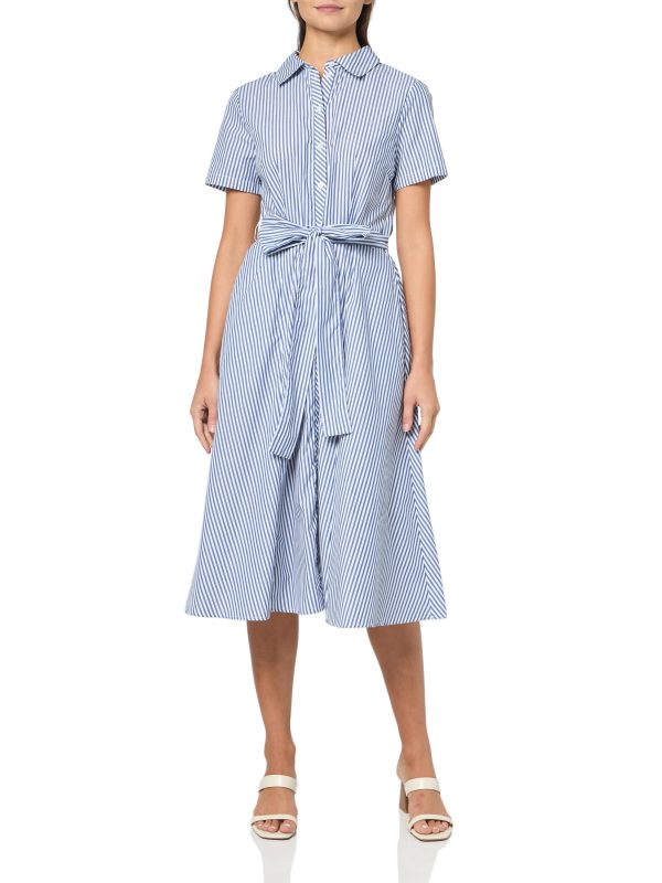813RhJH3sSL.jpg Women's Short Sleeve Self Tie Shirt Dress