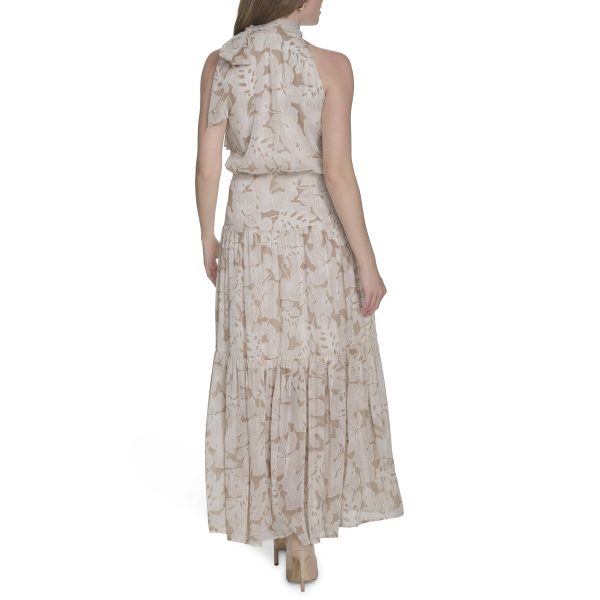 814YdaAgXJL.jpg Women's Halter Neck Sleeveless Maxi Dress