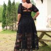 Lace Dresses for Women 2025 Elegant Classy Wedding Guest Cocktail Semi Formal Party Evening 3D Floral Dress