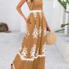 Summer Dress for Women 2025 Floral Sundress Spaghetti Strap Flowy Beach Vacation Boho Maxi Dresses