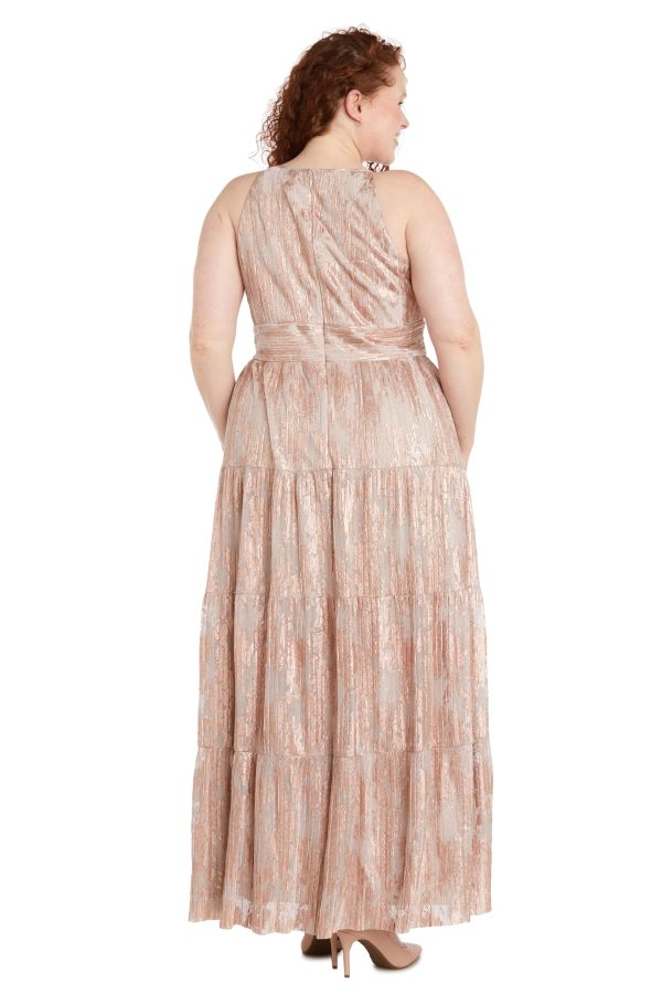 Women's Noir Bloom Pleated Maxi Dress