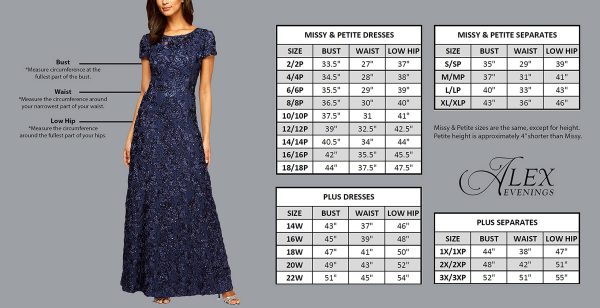 Women's Long 3/4 Sleeve, Mother of The Bride Dress W/Cascade Ruffle and Front Slit, (Petite and Regular Sizes)