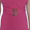 Women's Light Belted Sleeveless Midi Dress