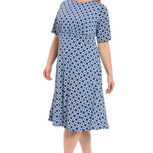 Women's Dresses Inset Waist Midi Dress Career Office Occasion Guest of