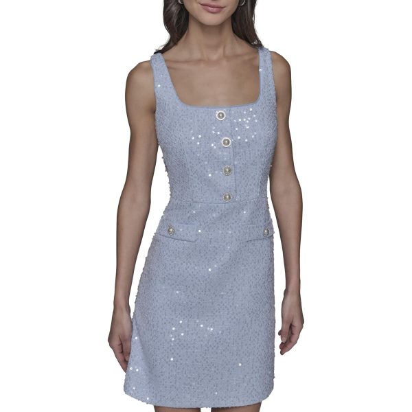 Women's Day to Night Sequin Sleeveless Mini Dress