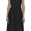 Women's Sleeveless Scoop Neck Rope Belt A-line Maxi Dress