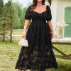 Lace Dresses for Women 2025 Elegant Classy Wedding Guest Cocktail Semi Formal Party Evening 3D Floral Dress