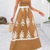Summer Dress for Women 2025 Floral Sundress Spaghetti Strap Flowy Beach Vacation Boho Maxi Dresses