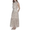 Women's Halter Neck Sleeveless Maxi Dress