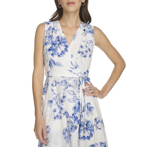 81mIRoWpSL.jpg Women's Casusal Aline Wrap Dress