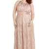 Women's Noir Bloom Pleated Maxi Dress
