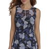 Women's Sleeveless High Neck Chiffon Hi Lo Midi Dress