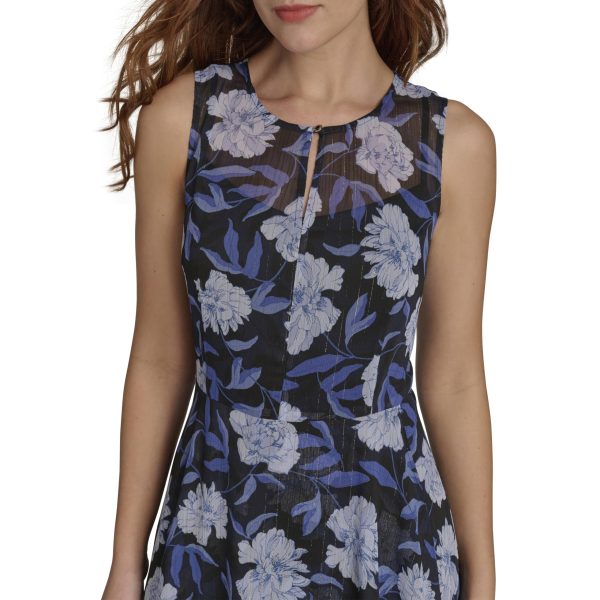 81z93PkCUXL.jpg Women's Sleeveless High Neck Chiffon Hi Lo Midi Dress