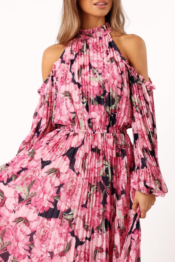 913FurE4GnL.jpg Women's Hilary Pleated Maxi Dress