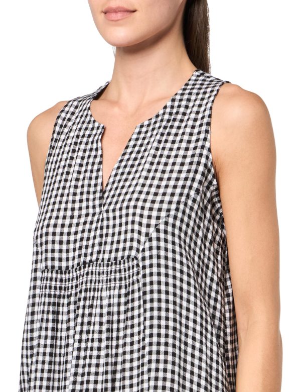 91OL8BYYVEL.jpg Women's Drapey Gingham Dress