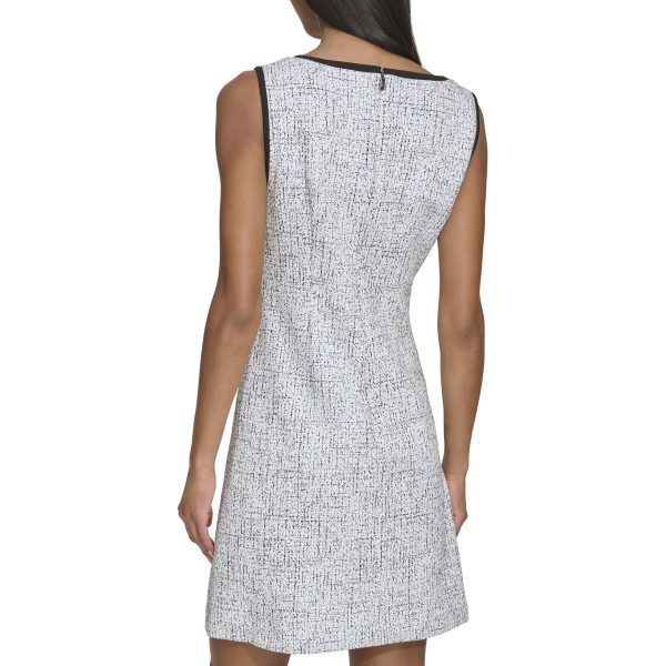 Women's Sleeveless V-Neck Bow A-line Mini Dress