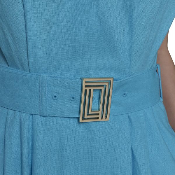 91ikjnKz-mL.jpg Women's Short Sleeve Multifunctional Shirt Dress