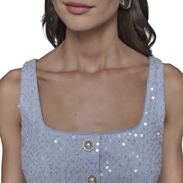 Women's Day to Night Sequin Sleeveless Mini Dress