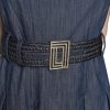 Women's Belted V Neck Sleeveless Maxi Dress
