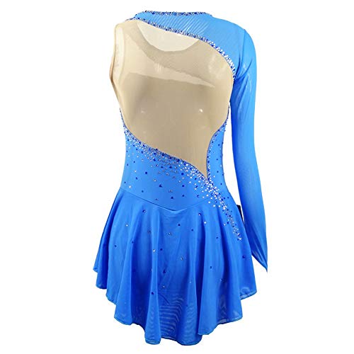 418MQYEYz7L.jpg Figure Skating Dress Customized Competition Ice Skating Skirt for Girl Women Kids Performance