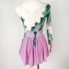 41GuVLhu5BL.jpg Pink and Green Figure Skating Dress for Competitions and Show Suitable for Girls