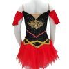 Figure Skating Dress Training Performance Girl Noble Princess Dress Three-Dimensional Embroidery