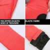 Womens Ski Bibs Snow Pants Slim Snowboard Bibs Overalls Insulated Waterproof Windproof Warm Winter Orange Red