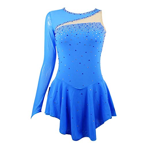 41Xnyrto-iL.jpg Figure Skating Dress Customized Competition Ice Skating Skirt for Girl Women Kids Performance